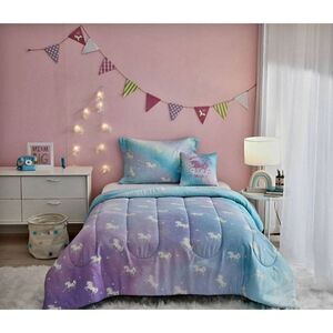 NEW WITH TAGS YOUR ZONE GLOW IN THE DARK TWIN COMFORTER SET